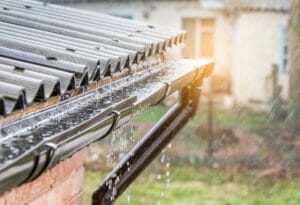 gutters leaking during rain